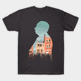 Rear Window Silhouette Illustration T-Shirt